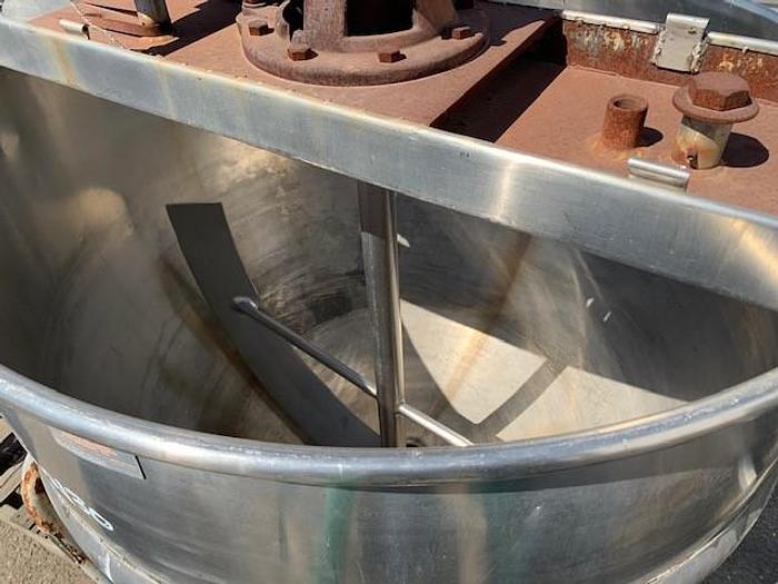 Used Pfaudler 150 Gallon Jacketed Agitated Mix Kettle