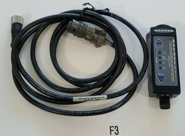 Used *PREOWNED* BANNER R55FVQ FIBER OPTIC AMPLIFIER 10-30 VDC + MQDC1-506 + WARRANTY!