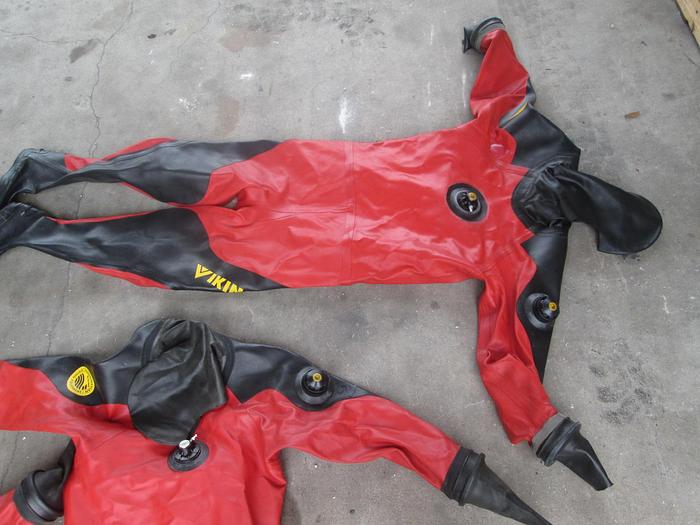 Used 5 Viking Pro 1000 Rubber Drysuits