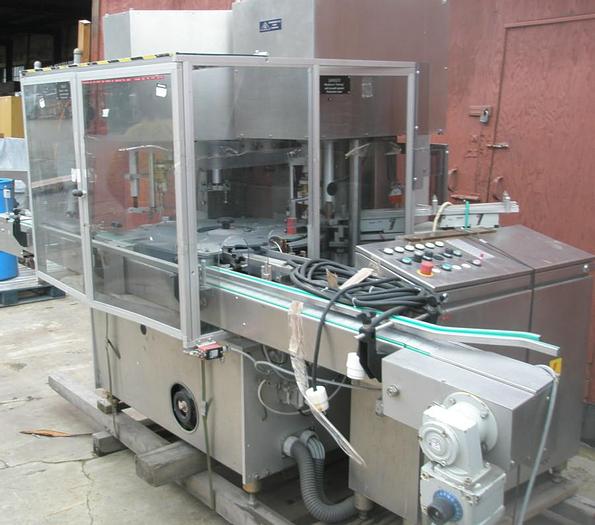 Used Capper, Groninger, Mdl KVG 302, 2-head, Crimper, #S736856