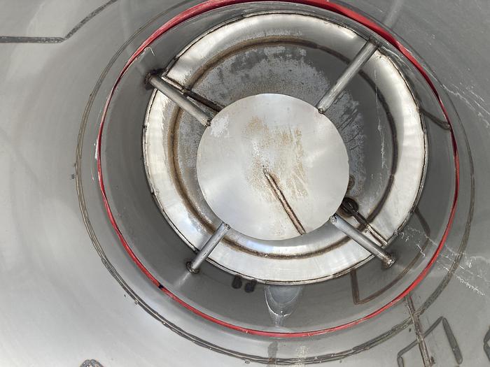 Used Carman approximately 17 cubic feet stainless steel hopper