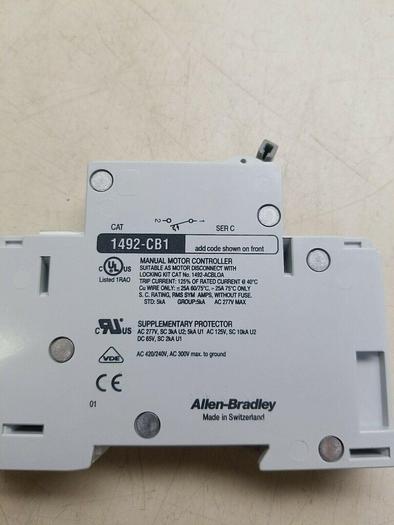 Used ALLEN BRADLEY 1492-CB1 Ser C G 060