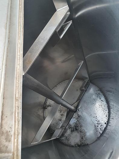 Used 2,000 Litre Stainless Steel Jacketed Mixing Tank