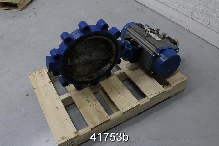 Used Mcjunkin Red Man Co. 14" Air Operated Butterfly Valve #41753