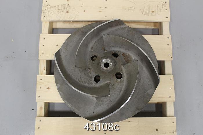 Unused Sulzer APT 53.1040 4-Vane 18.4" Diameter Stainless Steel Open Type Impeller #43108