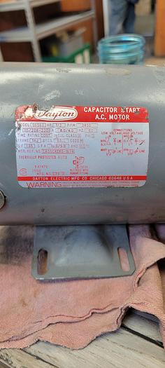 Used DAYTON CAPACITOR START A.C.MOTOR 9K560 1/2HP 3450RPM WITH PUMP ATTACHMENT (103)