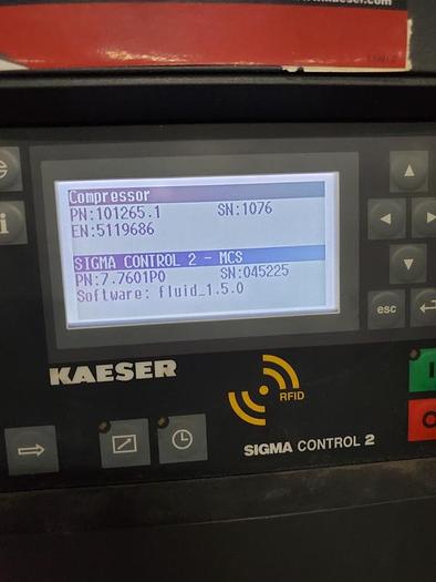 Used KAESER ROTARY SCREW AIR COMPRESSOR