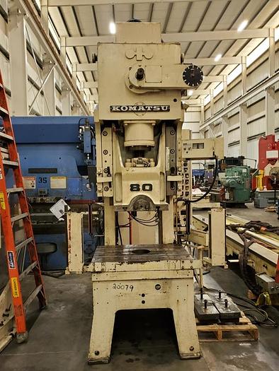 Used KOMATSU OPEN BACK STRAIGHT SIDE PUNCH PRESS