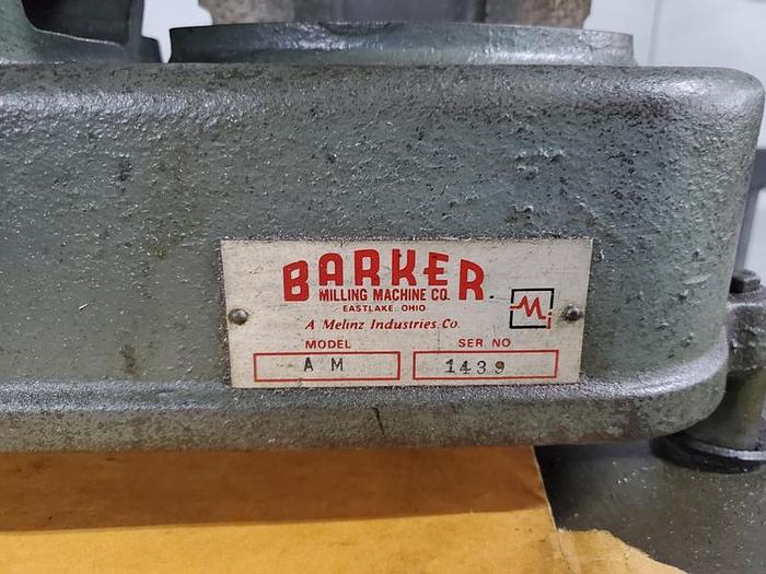 Used BARKER HORIZONTAL HAND MILL