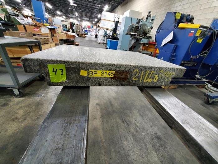 Used GRAY GRANITE SURFACE PLATE