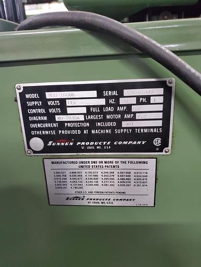 Used SUNNEN HORIZONTAL HONE