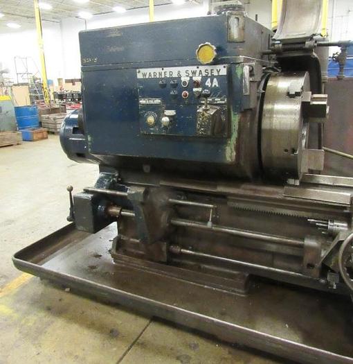Used WARNER & SWASEY 4A SQ. HEAD SADDLE TYPE TURRET LATHE