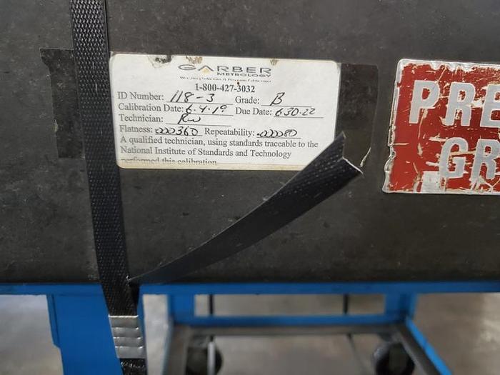 Used BLACK GRANITE SURFACE PLATE