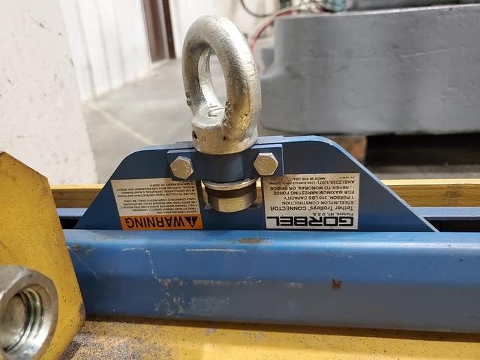 Used GORBEL TETHER TRACK FALL PROTECTION SYSTEM