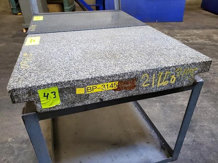 Used GRAY GRANITE SURFACE PLATE