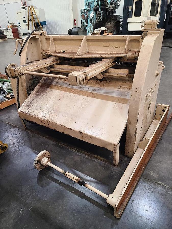 Used 4' X 12 GA. PEXTO MECHANICAL SHEAR