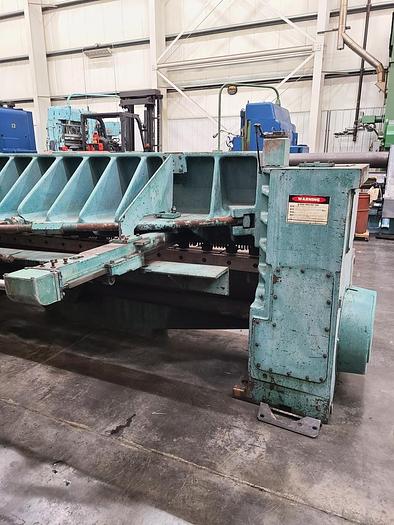 Used 10' X 3/8" WYSONG MECHANICAL SHEAR