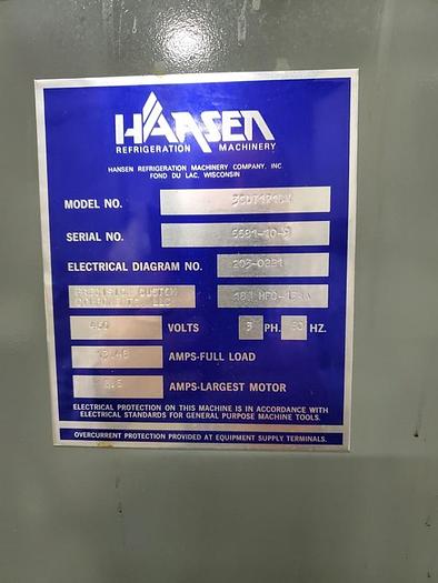 Used HANSEN OIL CHILLER
