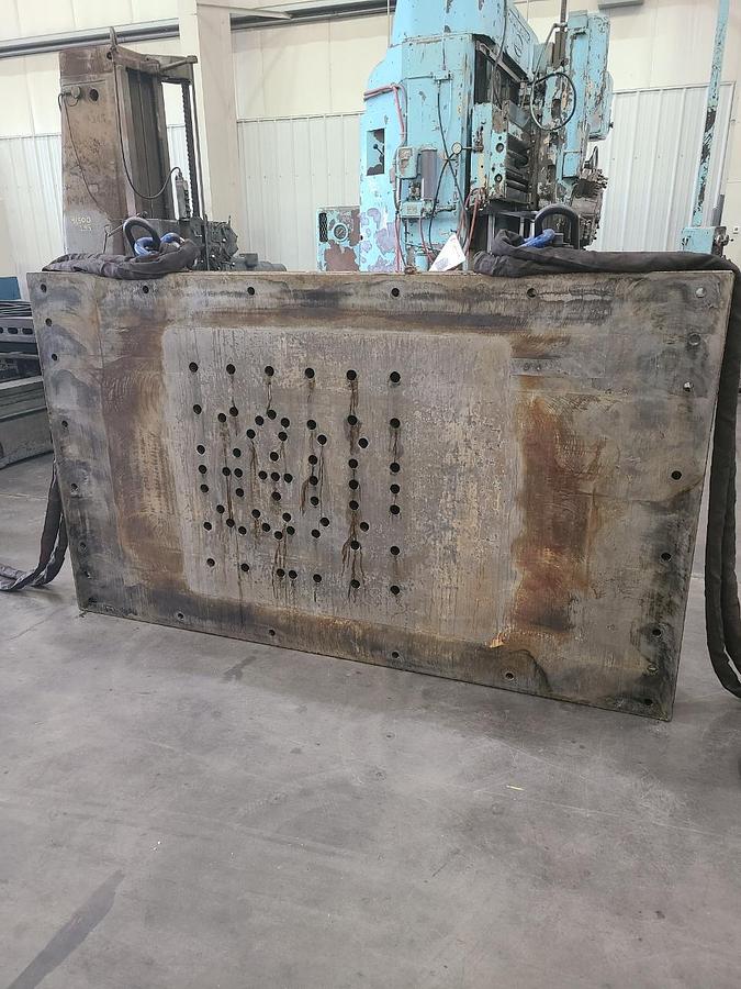 Used T-SLOTTED BOLSTER PLATE