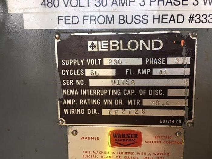 Used 24"/39" x 52"/84" LEBLOND REGAL SLIDING GAP BED LATHE