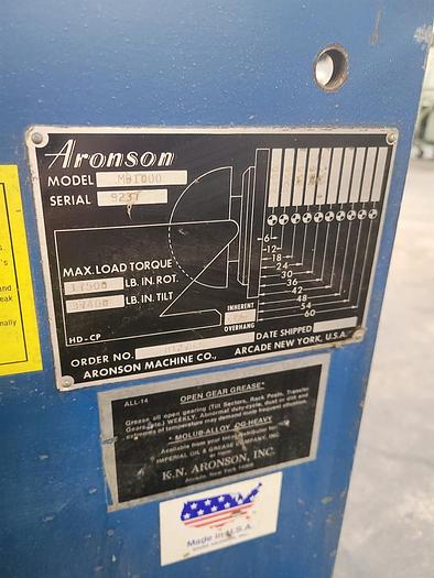Used ARONSON WELDING POSITIONER