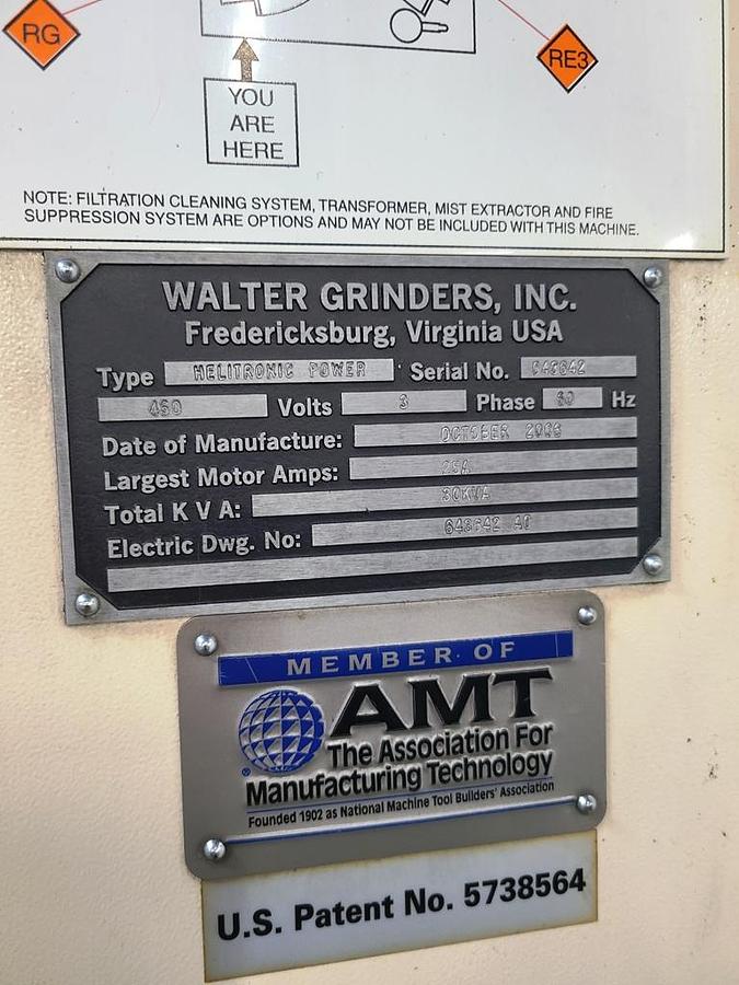Used WALTER POWER CNC TOOL & CUTTER GRINDER