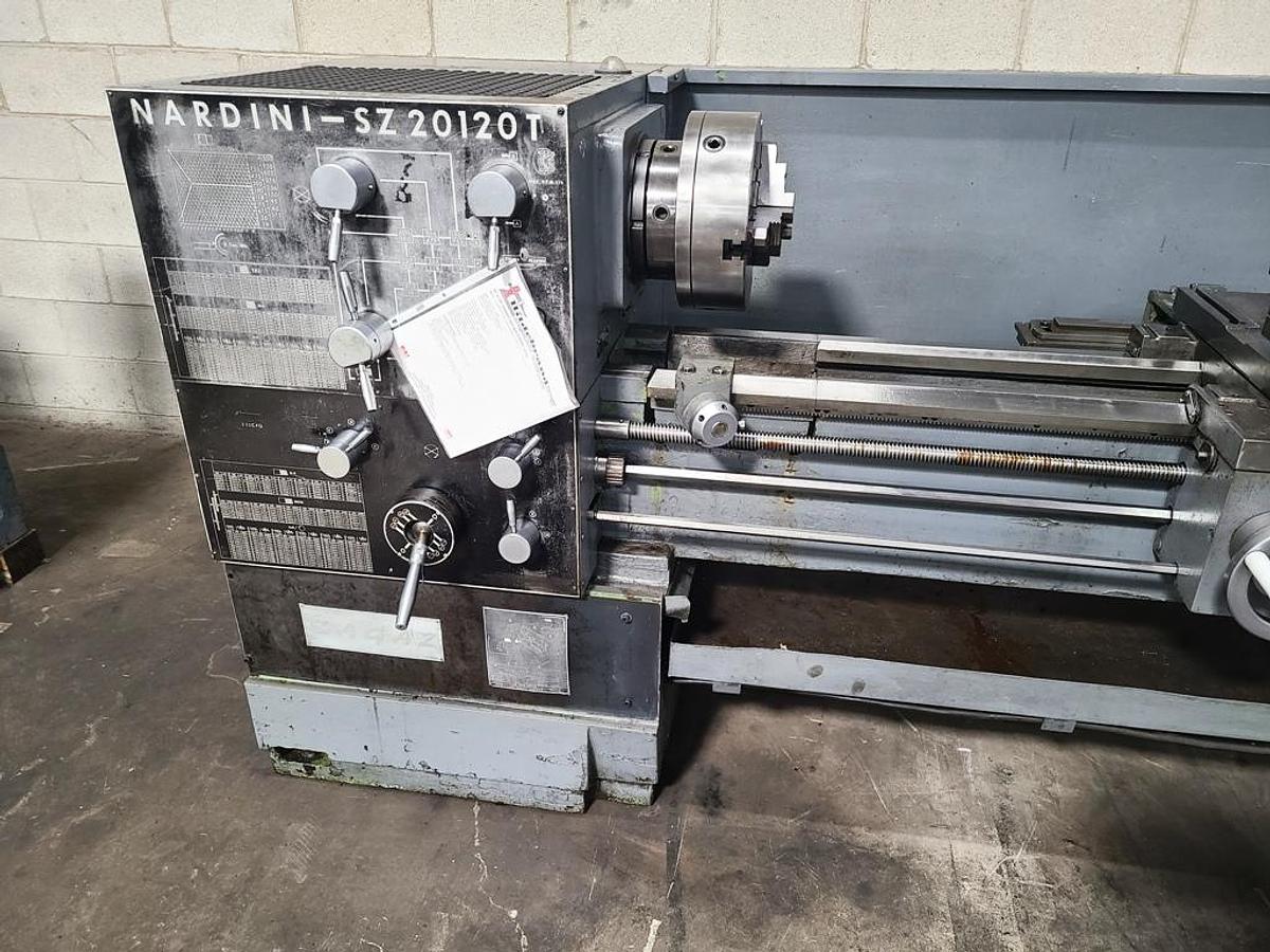Used NARDINI GAP BED ENGINE LATHE