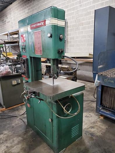 Used POWERMATIC VERTICAL BAND SAW