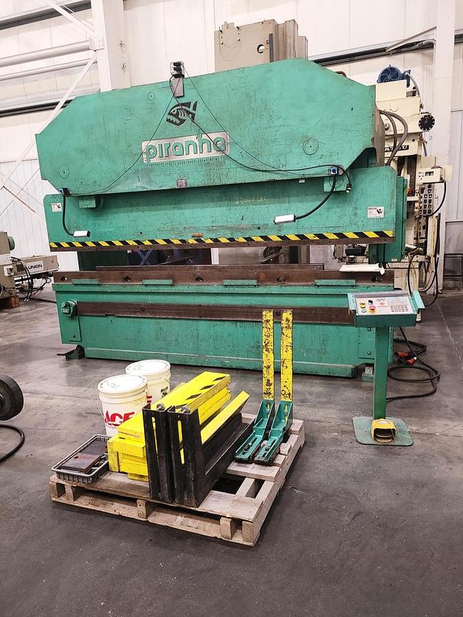 Used 12' X 175 TON PIRANHA HYDRAULIC PRESS BRAKE