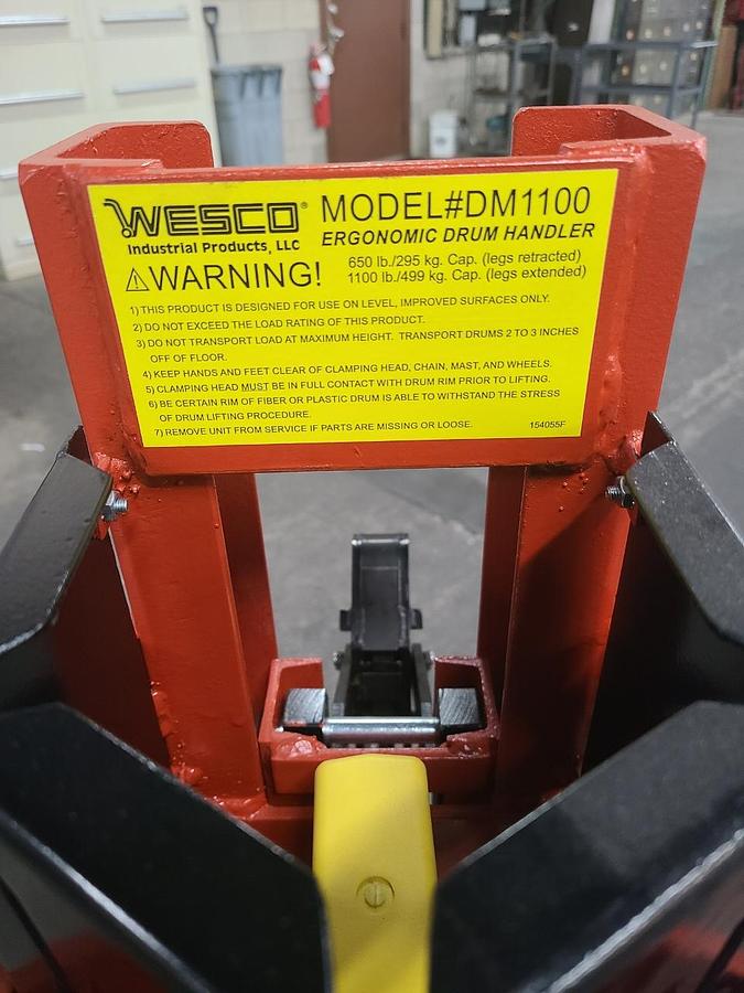 Used WESCO ERGONOMIC DRUM HANDLER