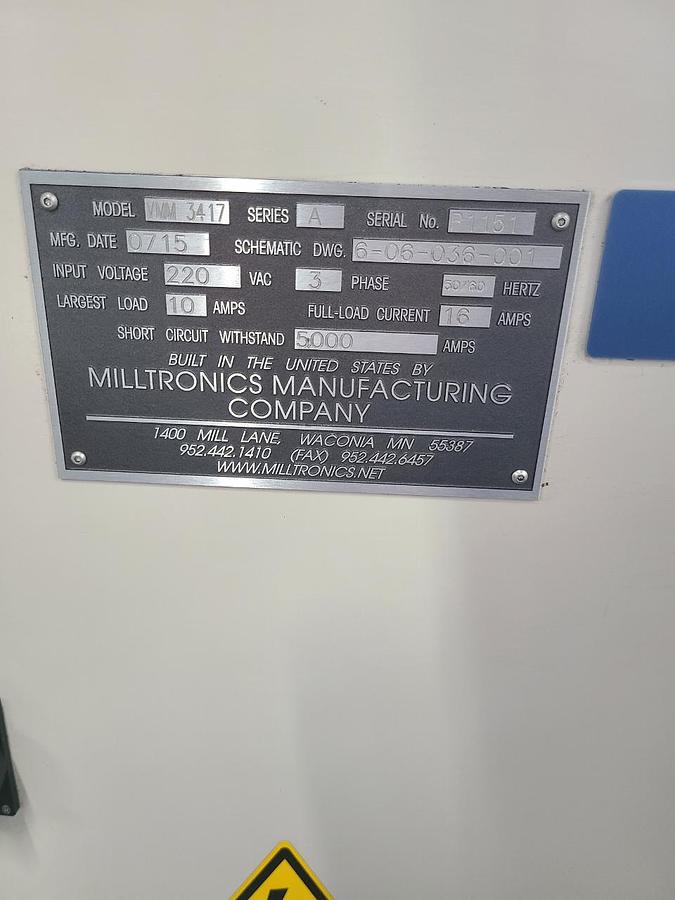 Used MILLTRONICS VERTICAL MILL