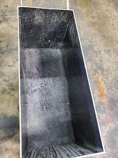 Used METAL HOPPER ON WHEELS