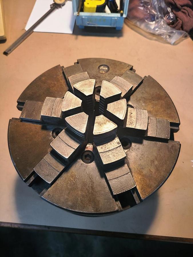 Used 10" X 6 JAW BUCK AJUST TRU CHUCK