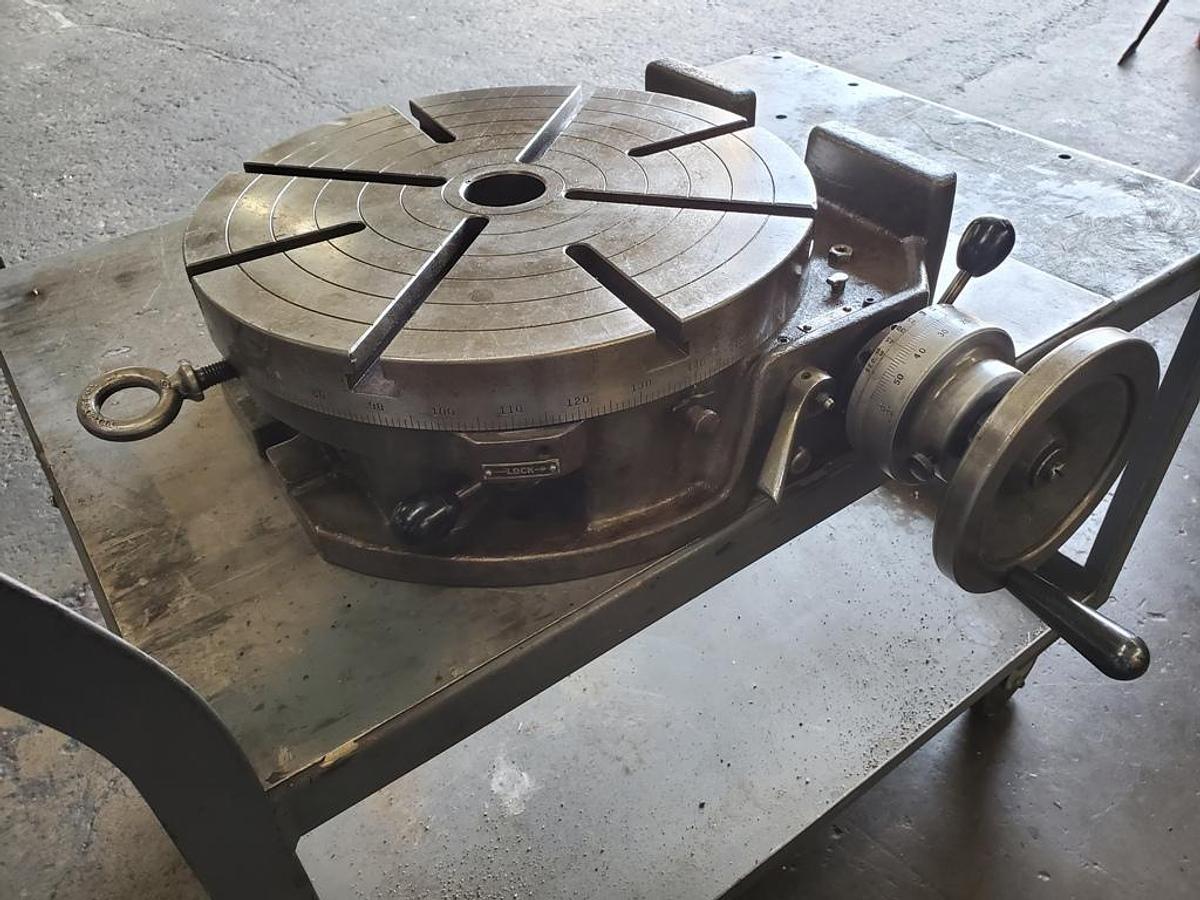 Used TROYKE MANUAL ROTARY TABLE