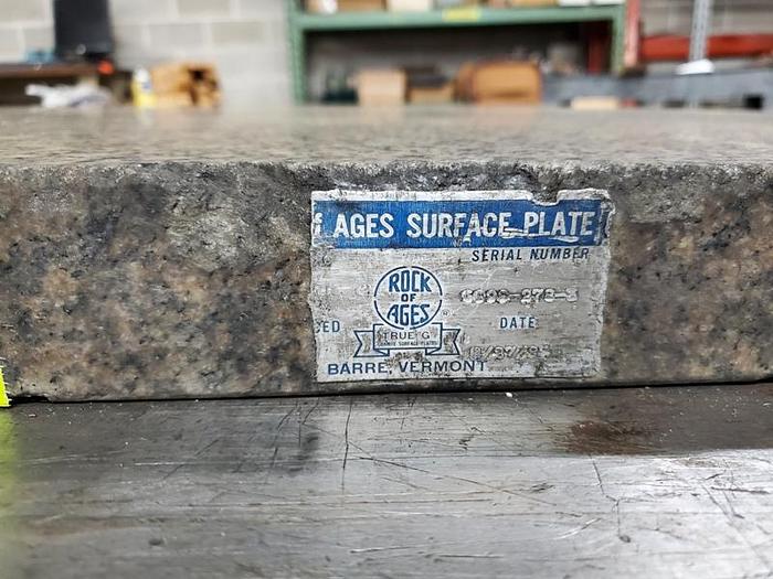 Used GRAY GRANITE SURFACE PLATE