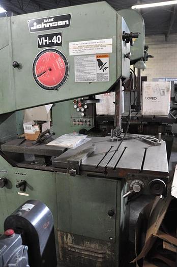Used DAKE/JOHNSON VERTICAL BAND SAW