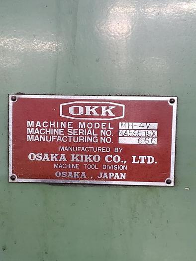 Used OKK BED TYPE VERTICAL MILL