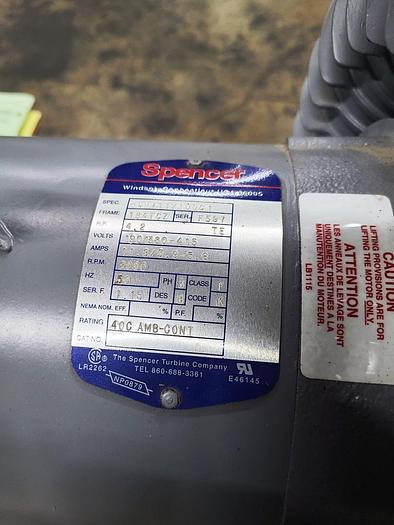 Used SPENCER VORTEX BLOWER