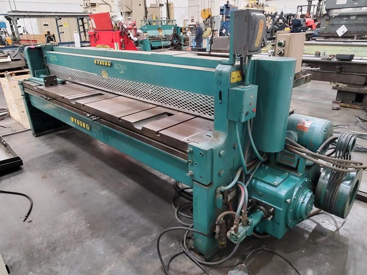 Used WYSONG MECHANICAL SHEAR