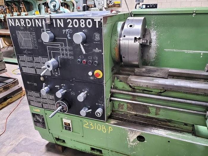 Used NARDINI GAP BED ENGINE LATHE