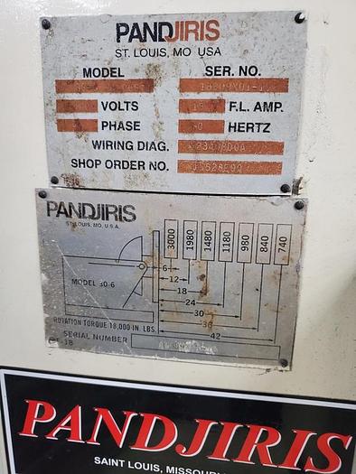 Used PANDJIRIS 3,000 LB WELDING POSITIONER