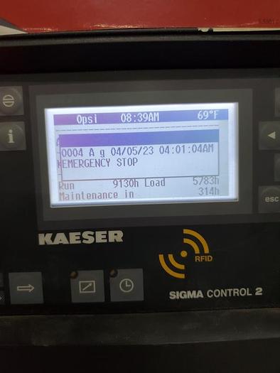 Used KAESER ROTARY SCREW AIR COMPRESSOR