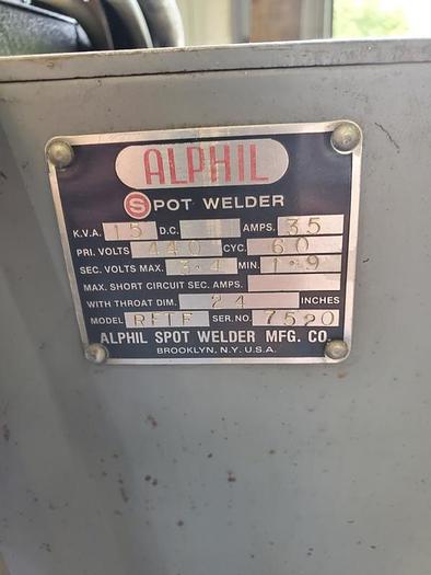 Used ALPHIL ROCKER ARM SPOT WELDER