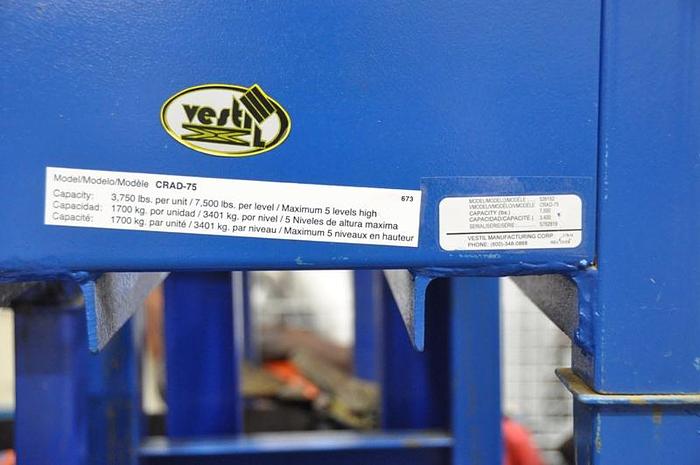 Used VESTIL STACKABLE STORAGE RACKS (13)