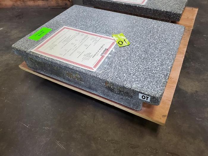 Used GRAY GRANITE SURFACE PLATE