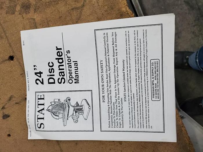 Used STATE DISC SANDER