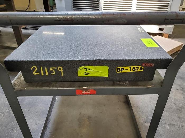 Used BLACK GRANITE SURFACE PLATE