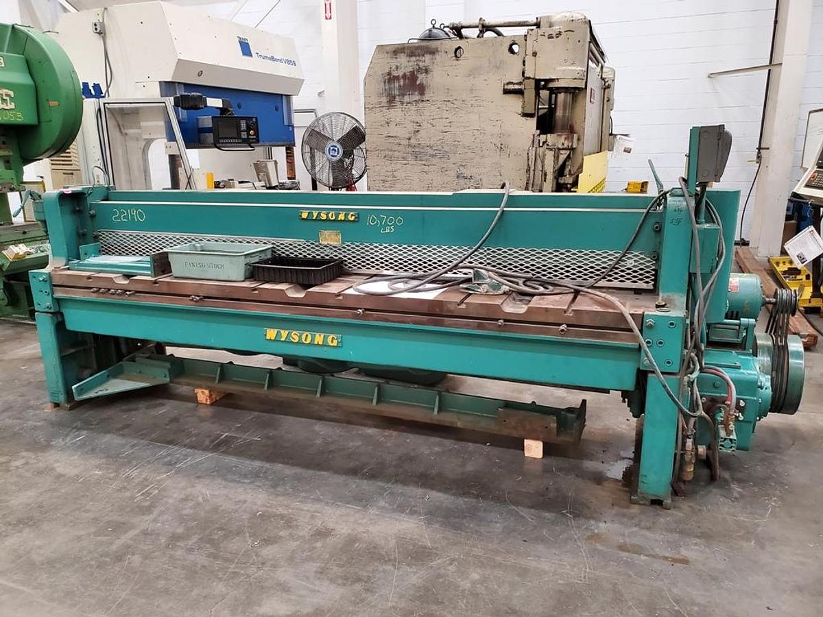 Used WYSONG MECHANICAL SHEAR