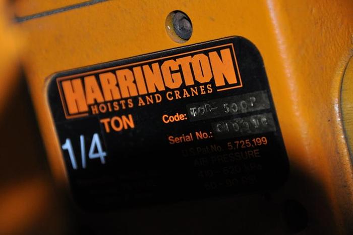 Used HARRINGTON AIR OPERATED CHAIN HOIST