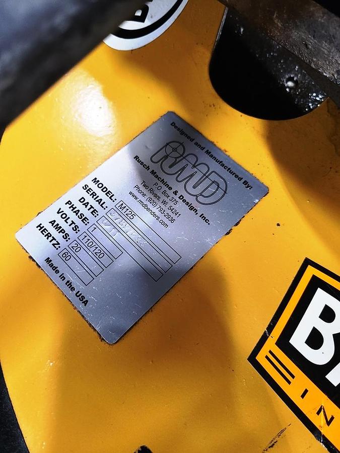 Used RMD TUBE BENDER